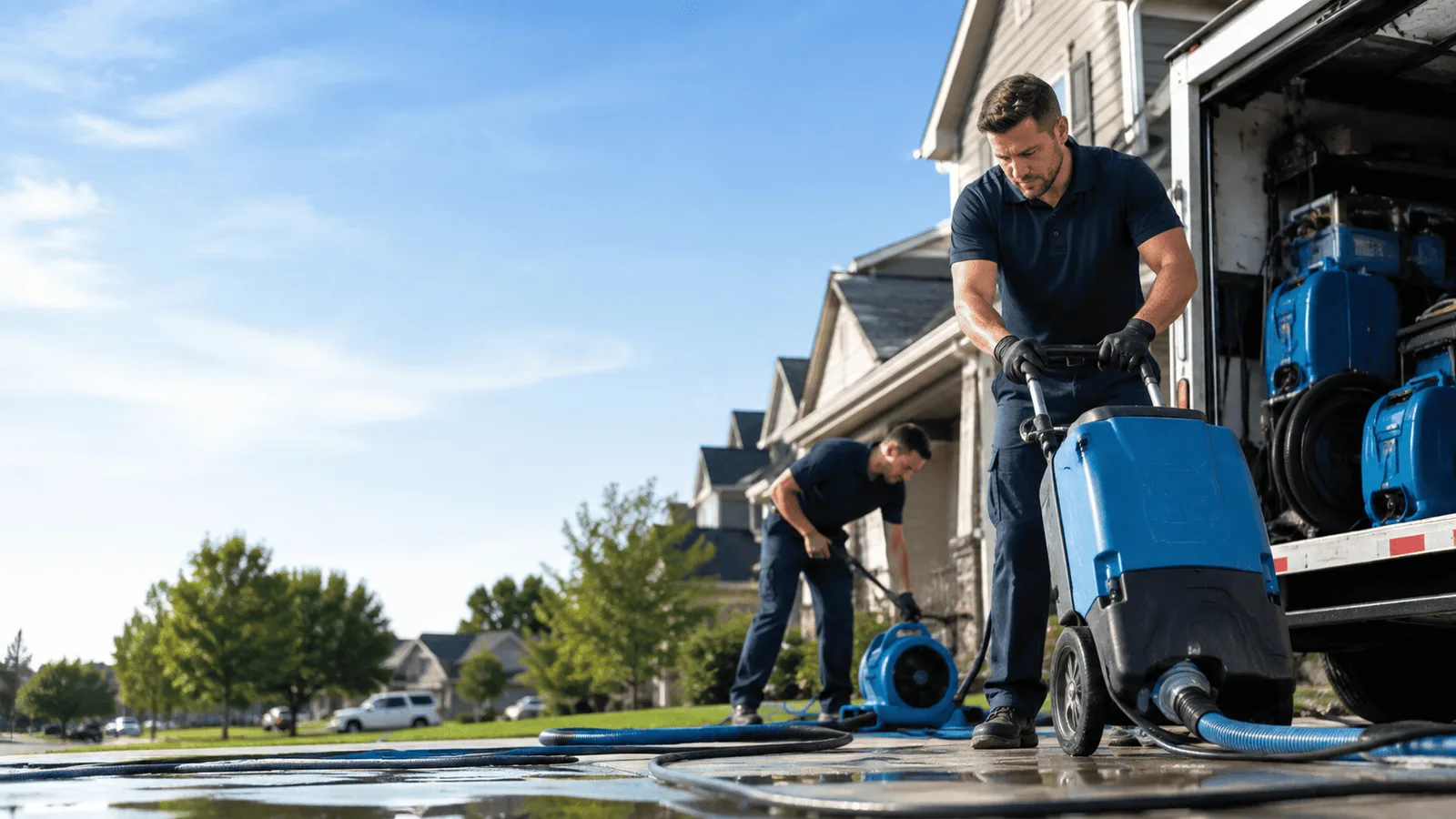 Dehumidification being performed in South Otselic, NY